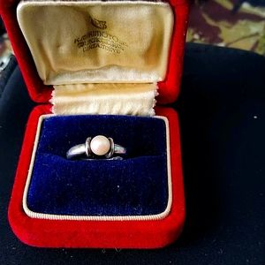 Pearl ring size 5.5  sterling